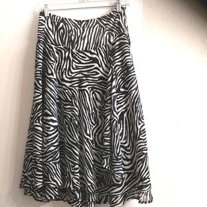 Zebra Print Skirt